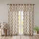 preview thumbnail 66 of 80, Madison Park Westmont Fretwork Print Grommet Top Window Curtain Panel