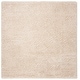 preview thumbnail 79 of 83, SAFAVIEH Fontana Shag Kimberlie Solid 2-inch Thick Rug 3' Square - Creme - Square