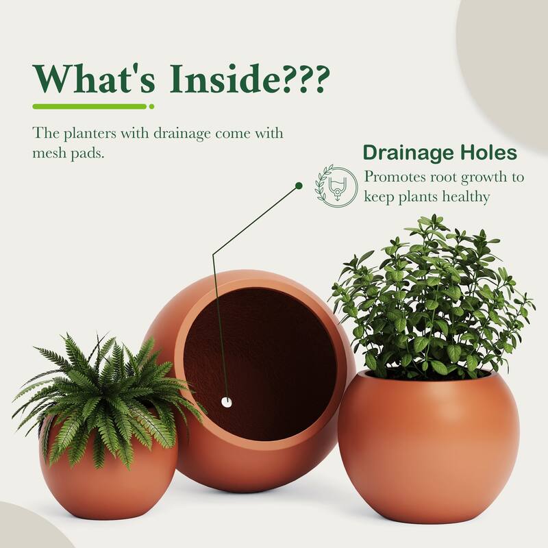 DTY Signature Mount Sherman 1-Piece Fiberstone Planter for Indoor/Outdoor