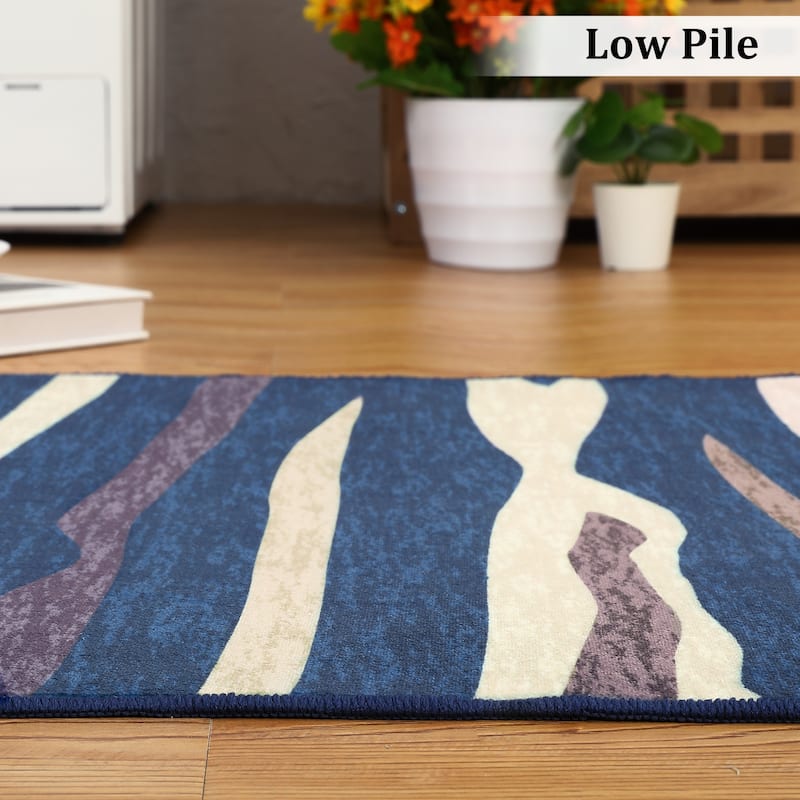 Garvee Modern Abstract Area Rug Colorful Throw Carpet