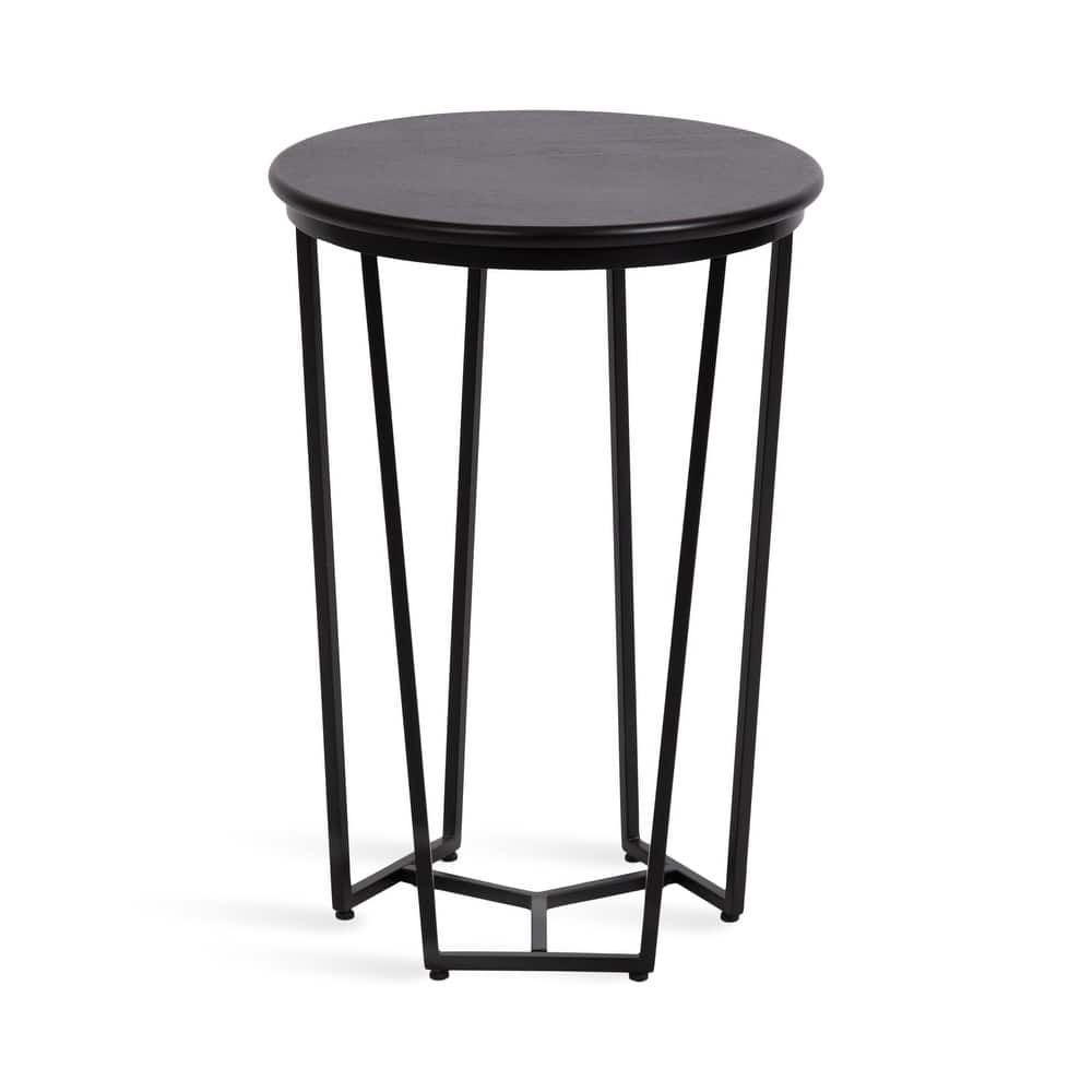Kate and Laurel Solvay Wood and Metal Side Table.
