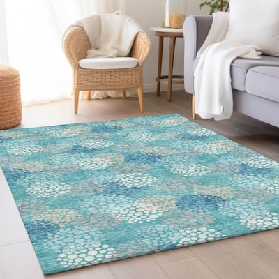 Premium Washable Super Soft Contemporary Clusters Mayfield Rug