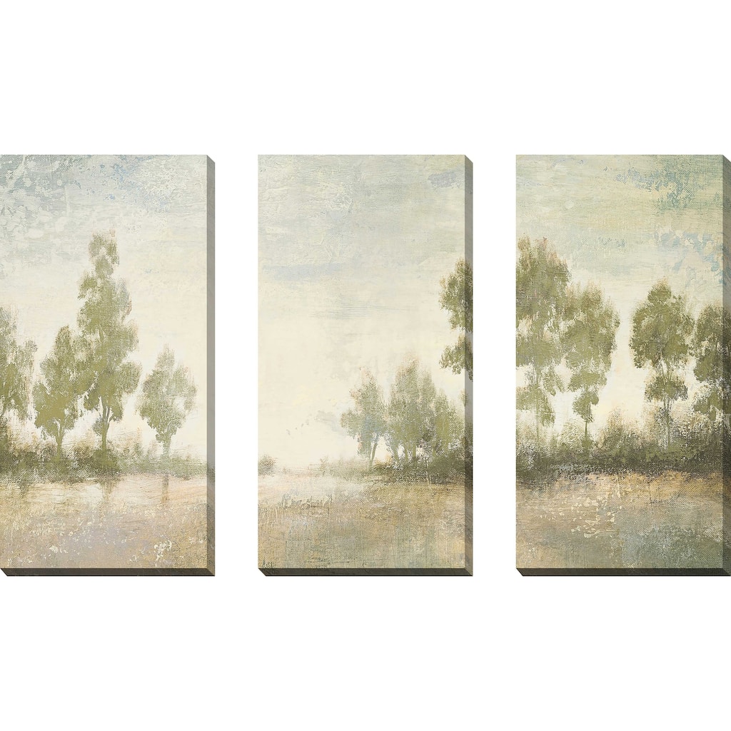 "Distant Valley Panel" 3 Piece Set on Canvas