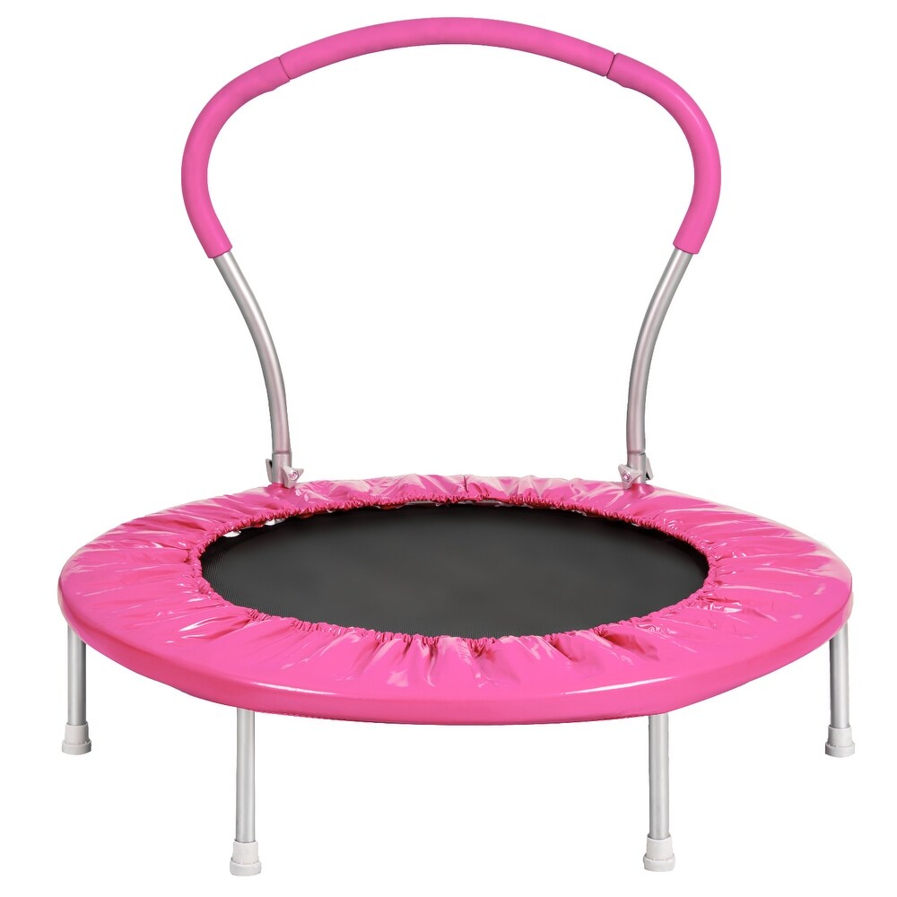 Small pink trampoline cheap