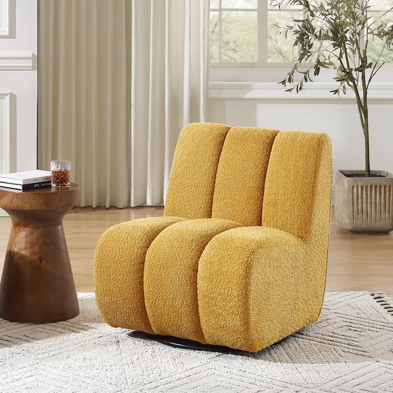 Art Leon Swivel Accent Chair - Yellow