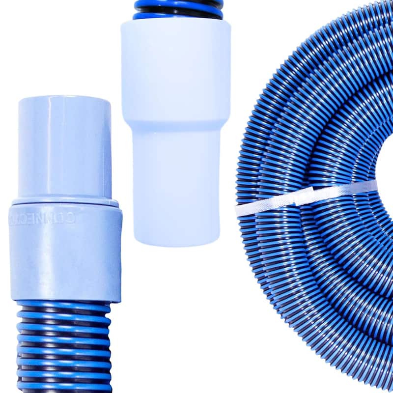 Swimline HydroTools 35’ Premium Spiral Wound Pool Vacuum Hose with Swivel Cuff - 4.8