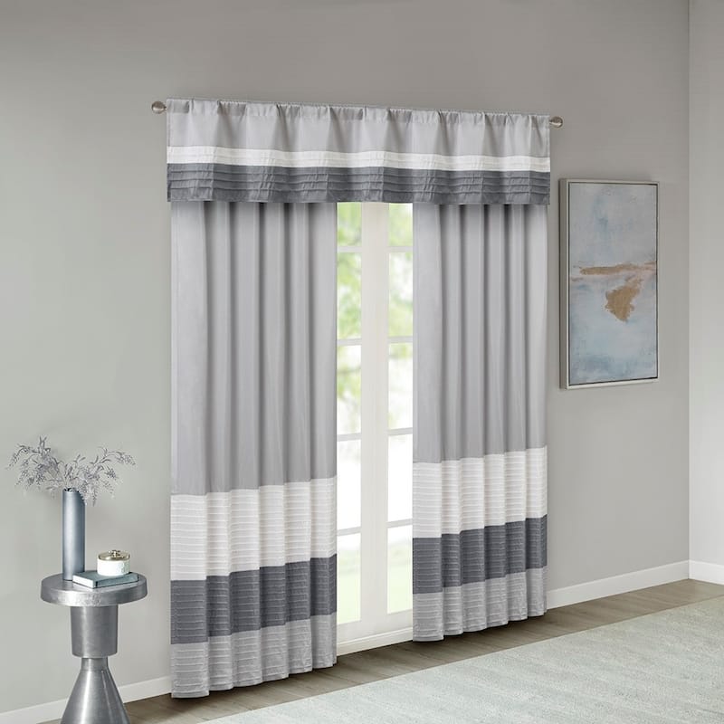 Polyoni Pintuck Curtain Panel