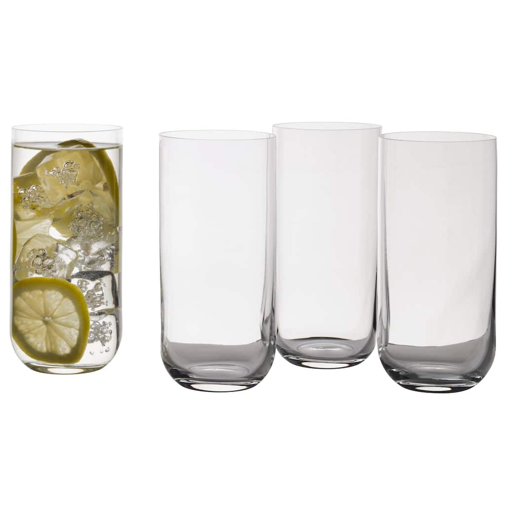 Mikasa Upton Set of 4 Highball Glasses, 17 Oz