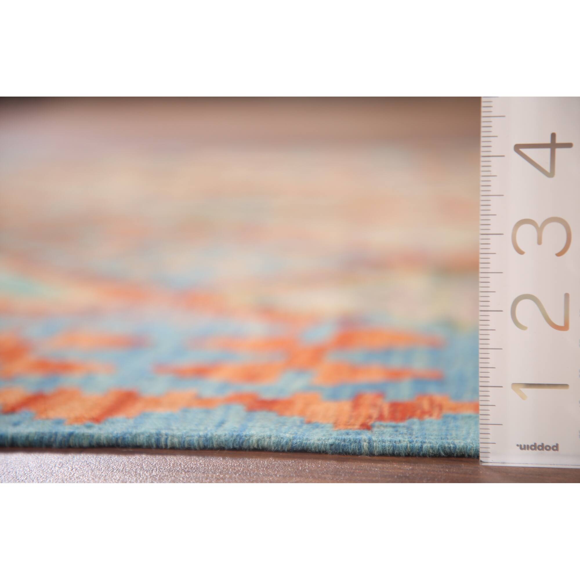 Geometric Kilim Oriental Area Rug Living Room Flat-weave Wool Carpet ...