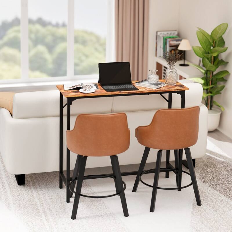 43'' Counter Height Bar Table Rectangular Pub Table Sofa Table - N/A