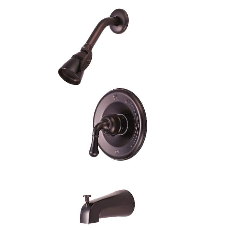 Kingston Brass Magellan Single-Handle Pressure Balanced Tub and Shower Faucet, Trim Only - Brushed Nickel