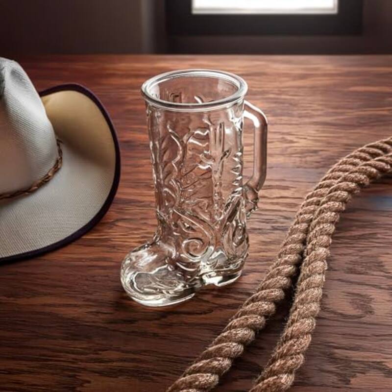 Final Touch Wild West Boot Glass