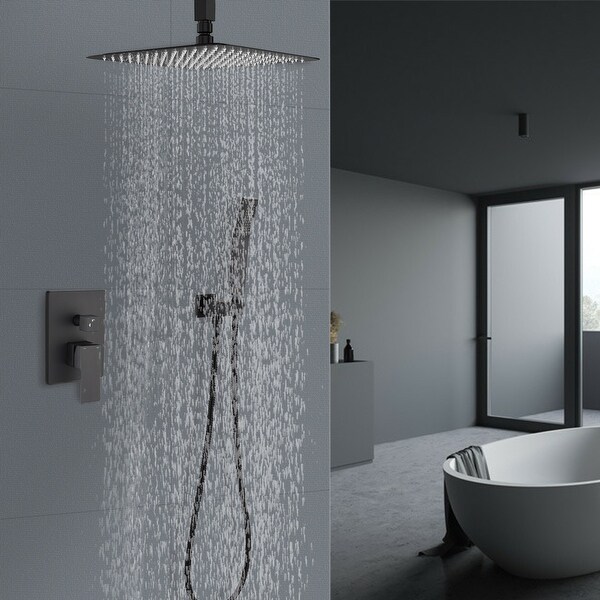 【美品】sisandi UNDERWIRE rain shower 2size YASINU 2 Function Ceiling Mounted Square Rainfall Shower