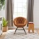 preview thumbnail 28 of 32, Modern Velvet Tufted Back Round Accent Rocking Chair for Teenager
