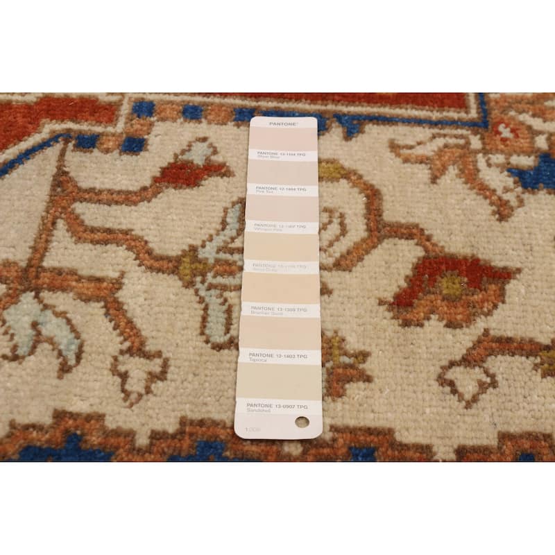 ECARPETGALLERY Hand-knotted Jules Sultane Ivory Wool Rug - 5'6 x 8'6