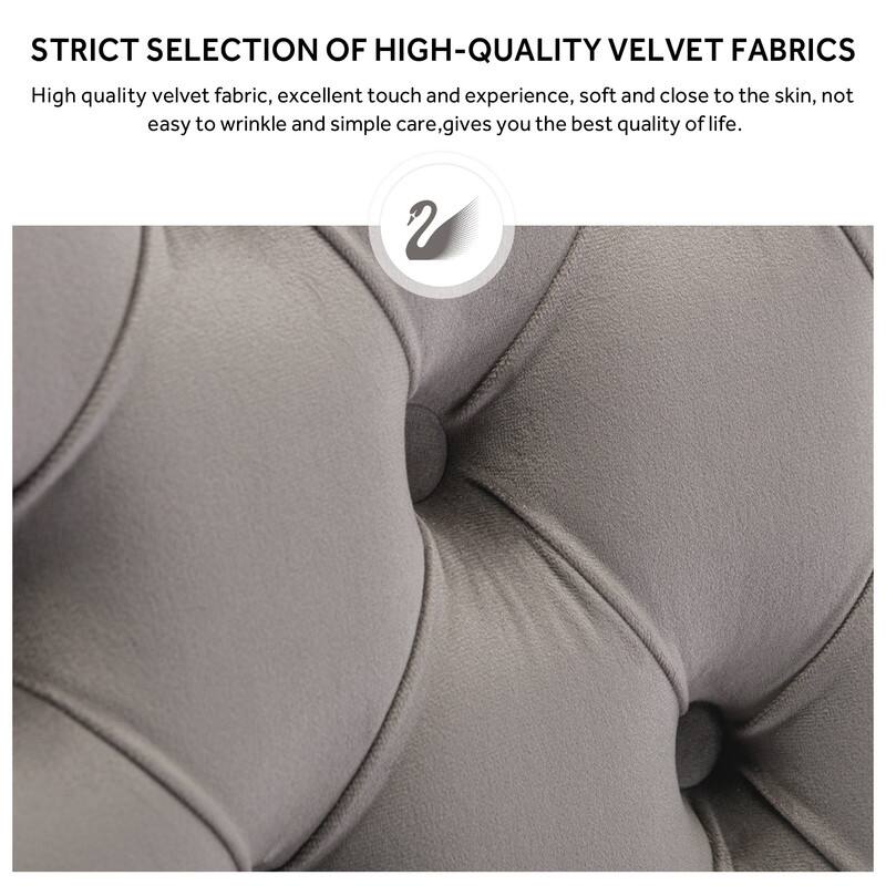Contemporary Velvet Upholstered Dining Chair Set of 6