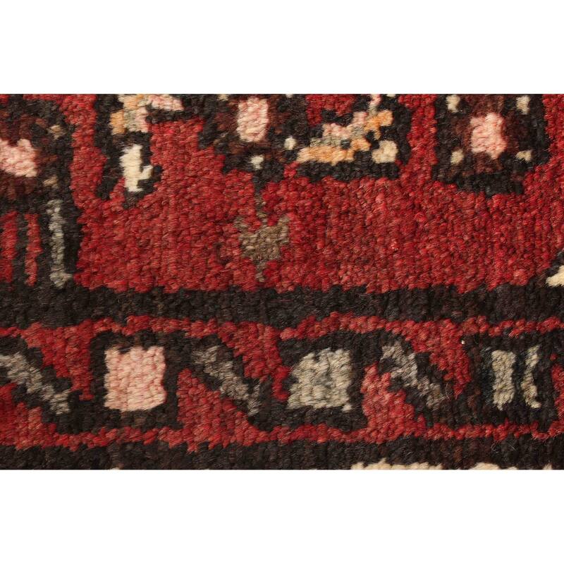 ECARPETGALLERY Hand-knotted Andelz Dark Red Wool Rug - 3'8 x 5'3