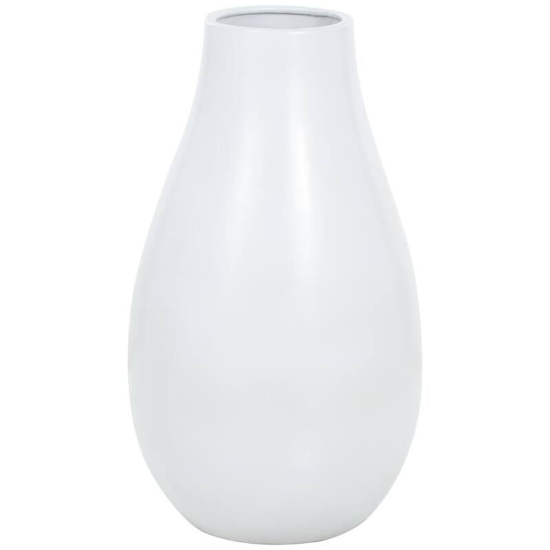Ceramic Minimalistic Floor Decorative Vase - Black or White - Roche River Decor
