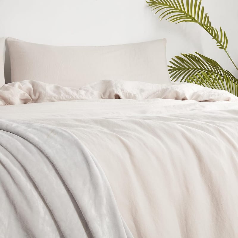 Dark Sky Reserve® - Bamboo Linen Oversized Duvet Cover - Portugal Made - Creamy Beige