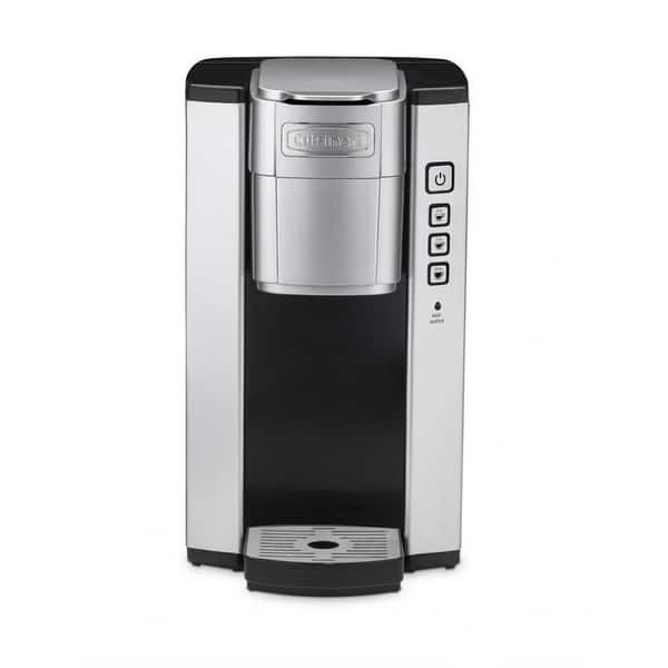 Cuisinart Coffee Maker, Single Serve 72-Ounce Reservoir Coffee Machine,  Programmable Brewing & Hot Water Dispenser, Stainless Steel, SS-10P1,Silver