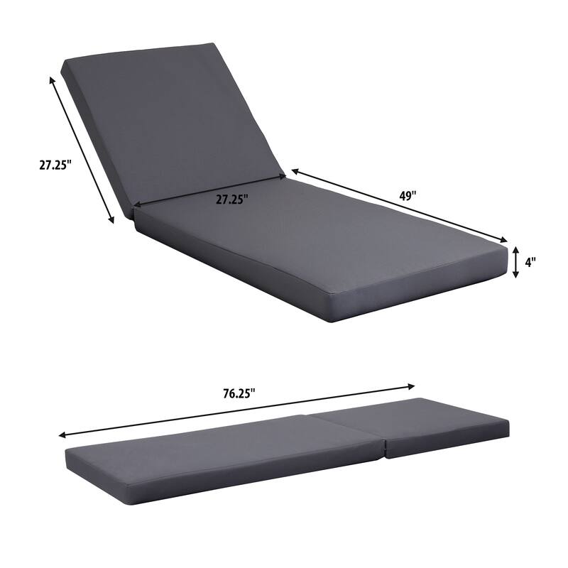Roomfitters Acacia Wood Chaise Lounge with 4-Position Adjustable Recline, Slatted Sunbed for Patio or Poolside