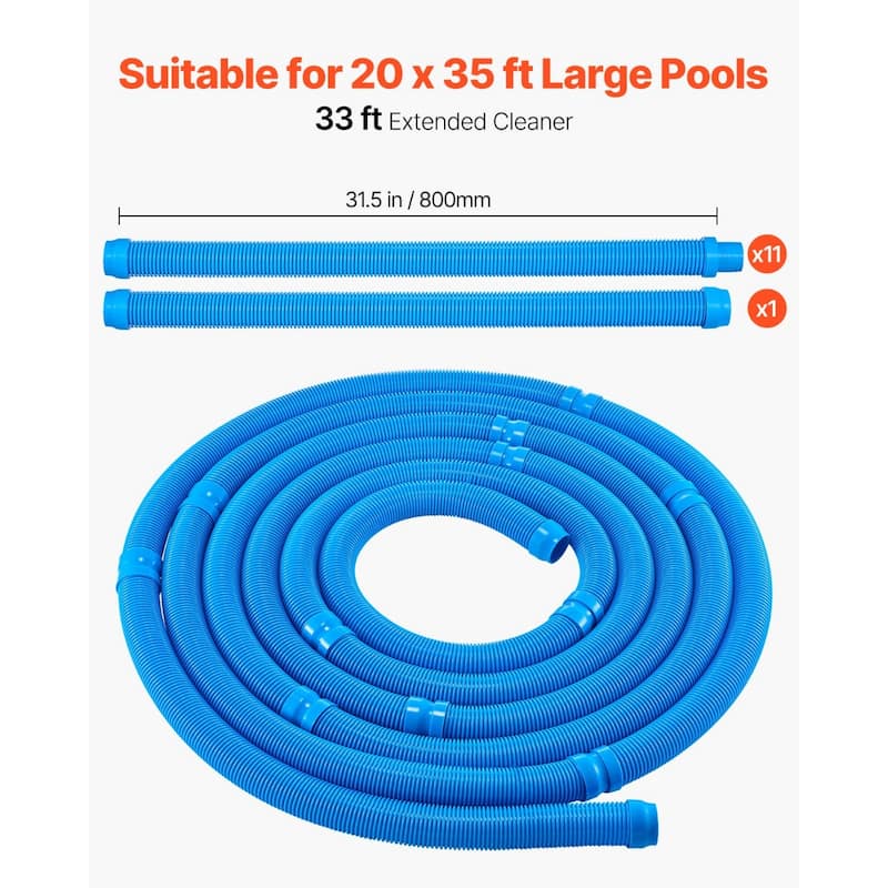 Automatic Diaphragm Suction Pool Cleaner for In-Ground & Above Ground Pools - 20.7" x 17.9" x 16.9"