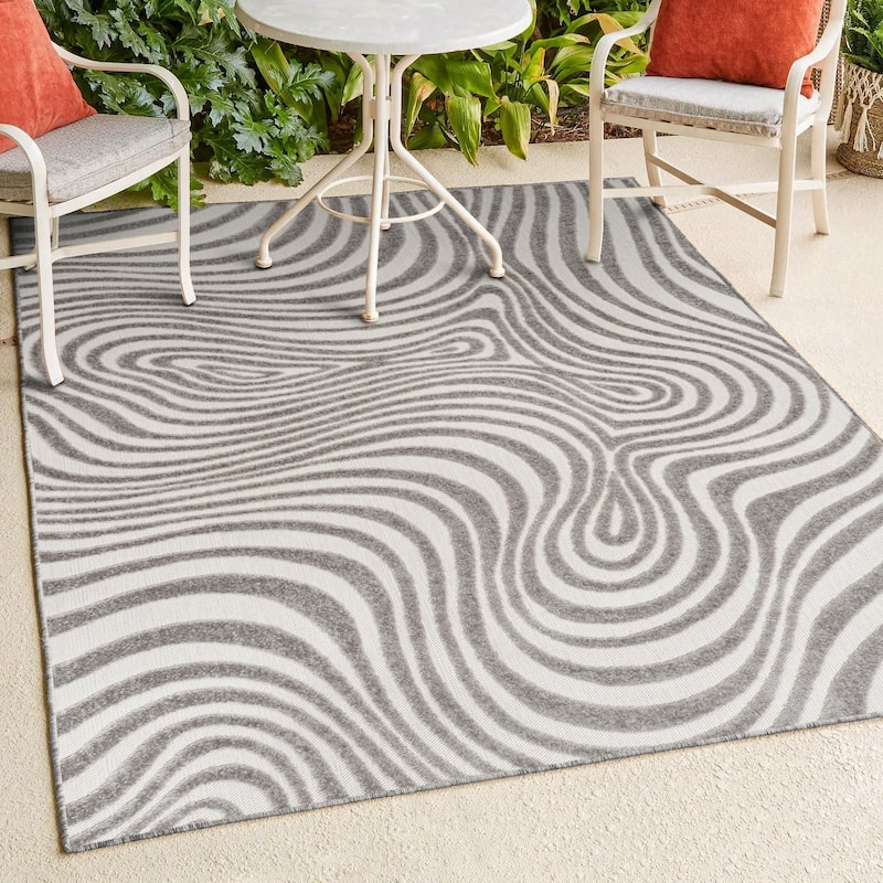 JONATHAN Y Nordby Abstract Groovy Striped Area Rug