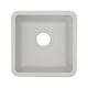 preview thumbnail 2 of 7, 15 Inch Lexicon Platinum Quartz Composite Drop-in Undermount Single Bowl Galaxy White Kitchen Sink LP-1515-W-SO - 15x15