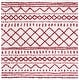 preview thumbnail 157 of 175, SAFAVIEH Arizona Shag Lotta Moroccan 1.2-inch Thick Rug 6'7" Square - Ivory/Red