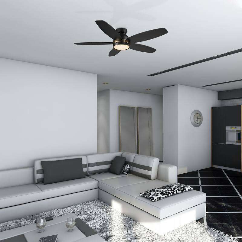CARRO Cerus 48" 5-Blade Indoor Ceiling Fan with Light and Remote