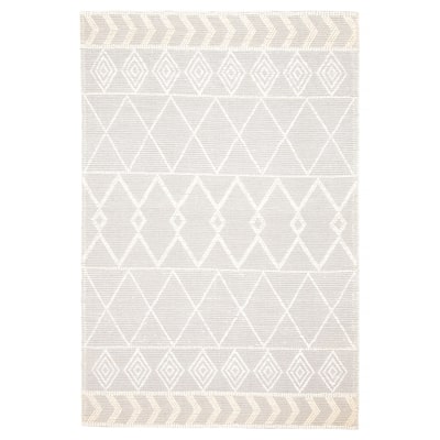 ECARPETGALLERY Braid weave Sienna Grey Wool Rug - 6'1 x 9'2