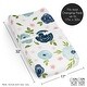 preview thumbnail 6 of 4, Sweet Jojo Designs Navy Blue Boho Floral Girl Changing Pad Cover Sheet -Bohemian Shabby Chic, Watercolor Flower, Farmhouse, Sage
