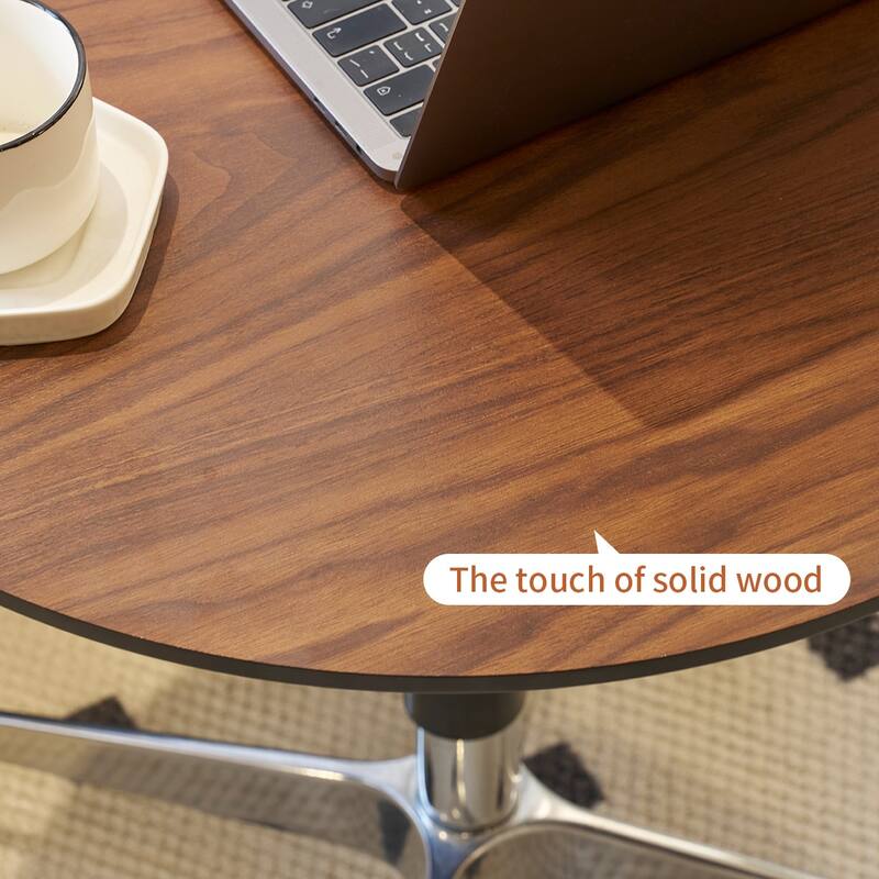 Movable Adjustable Bar Table 360 Swivel Counter Bar Height Aluminum Star Base Movable for Stand Desk Bistro Table