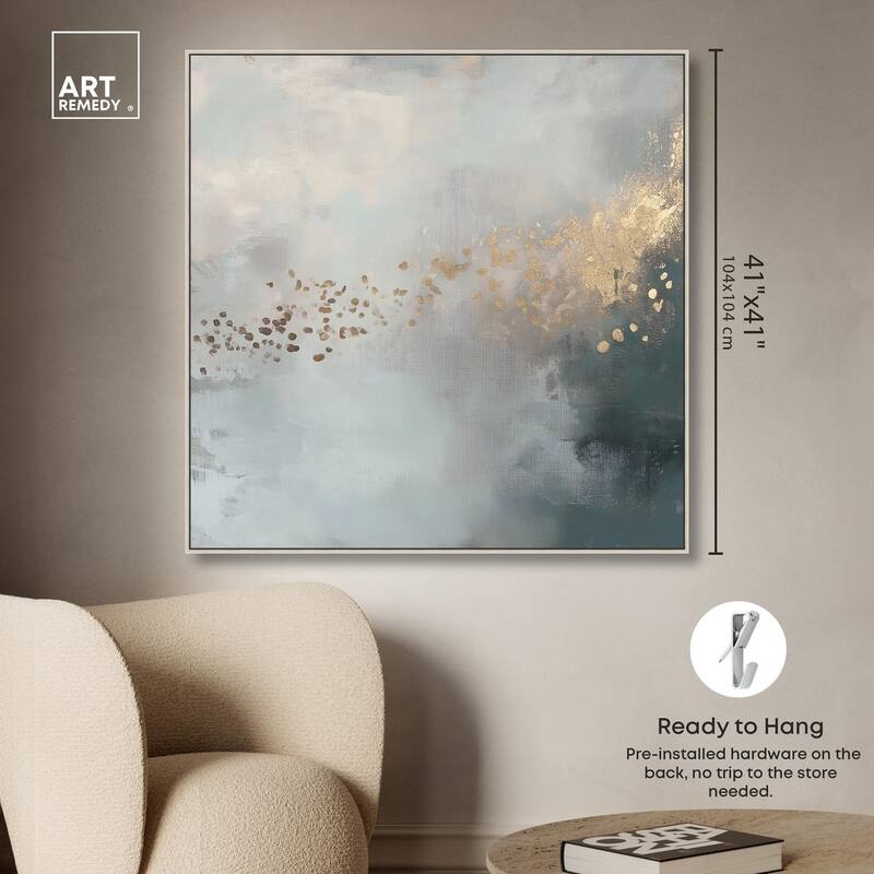 Silvered Hues and Gold I Canvas by Art Remedy