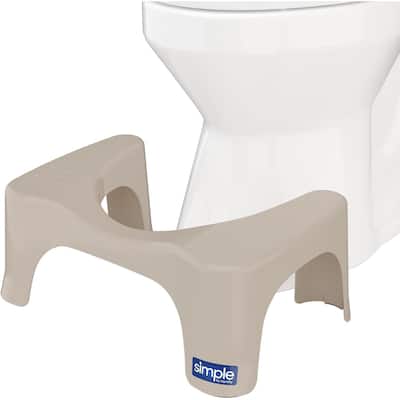 Squatty Potty Simple Toilet Stool, Taupe 7 Inch - Ergonomic Bathroom Accessory for Natural Squatting Posture