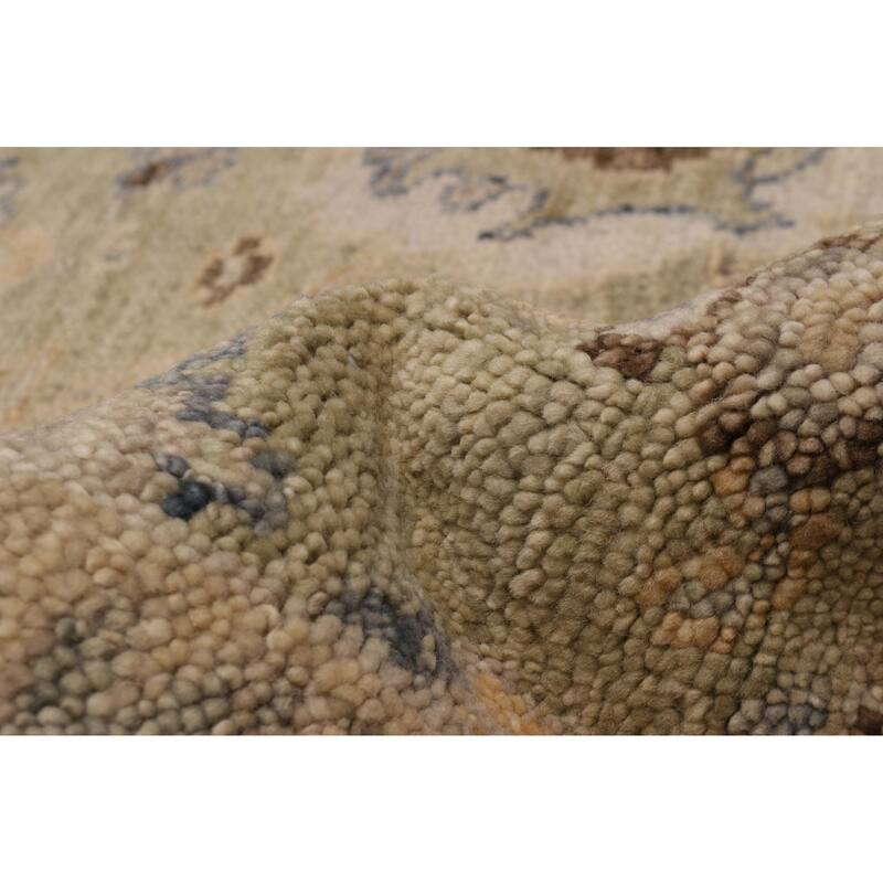 ECARPETGALLERY Hand-knotted Jules Serapi Green Wool Rug - 10'2 x 13'9