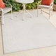 preview thumbnail 4 of 24, JONATHAN Y Anders High-Low Modern Scandinavian Arch Stripe Monotone Ivory Indoor/Outdoor Rug