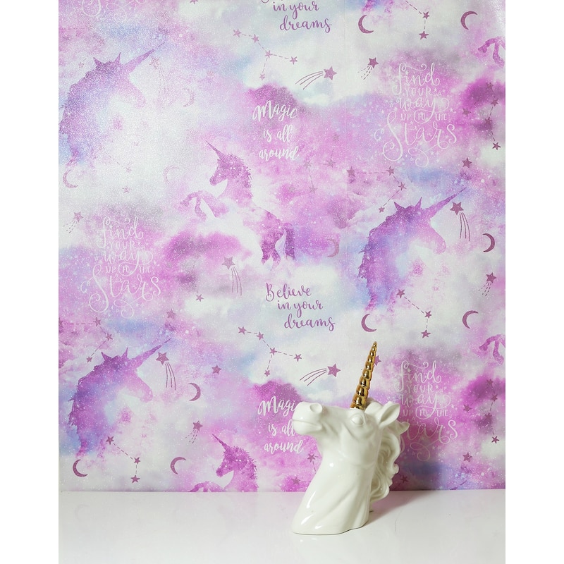 Arthouse Xena Pink Galaxy Unicorn Wallpaper