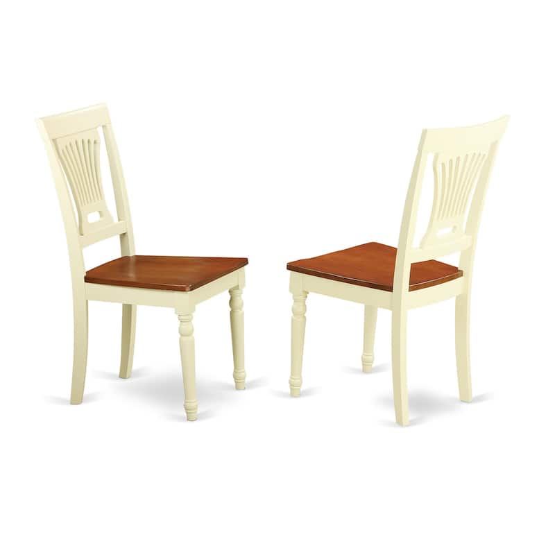 Round Kitchen Dining Set - Table with 2 Chairs - Small Space Bistro Set