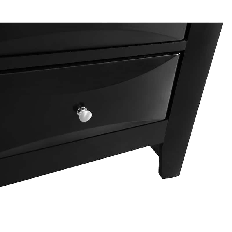 Marilla 3-drawer and Wood Nightstand