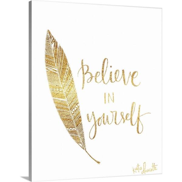 Shop Believe In Yourself Canvas Wall Art Overstock 21006637