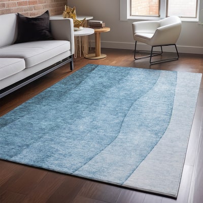 Premium Washable Super Soft Ombre Stripes Mayfield Rug