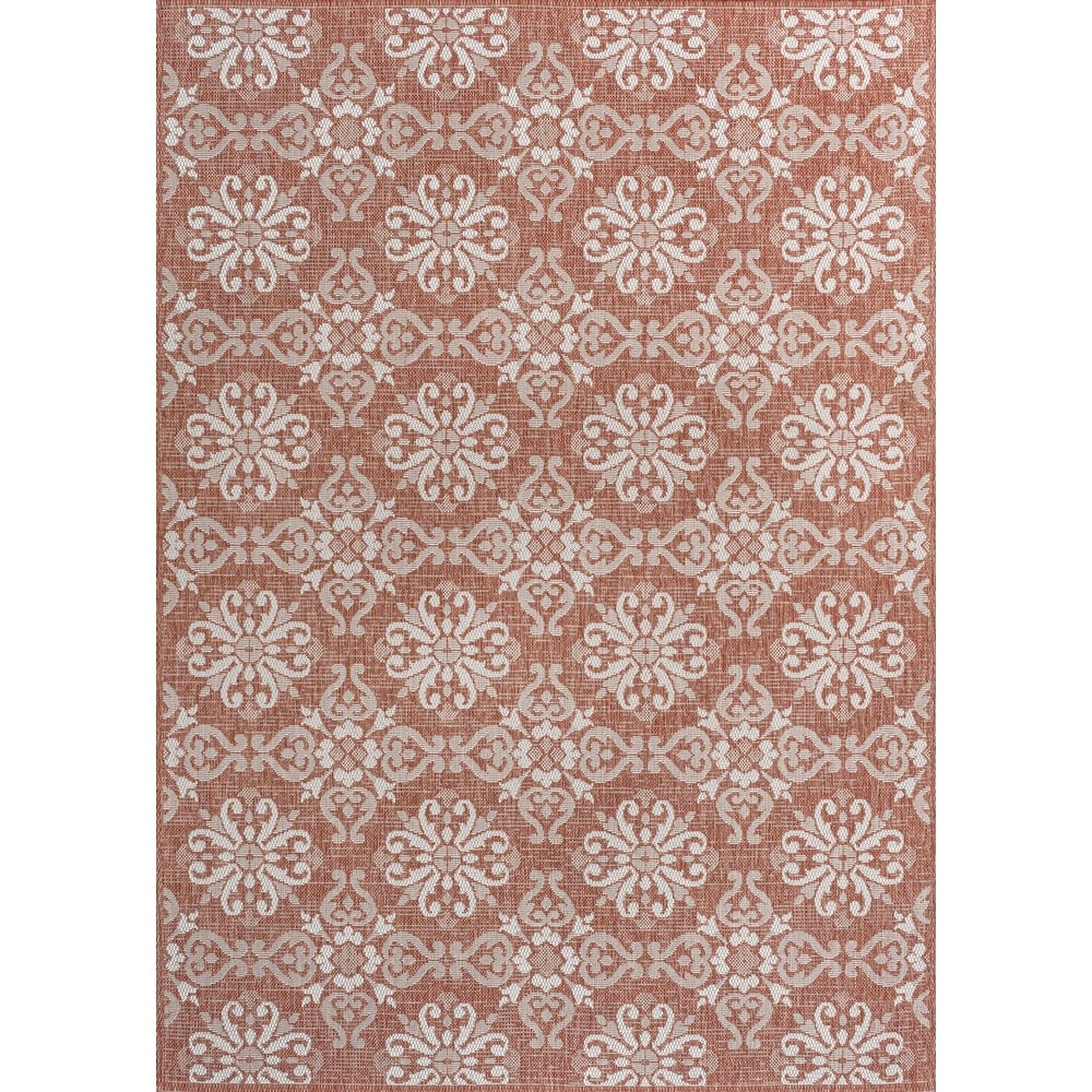 JONATHAN Y Maribel Traditional Mediterranean Tile Design Indoor/Outdoor Area Rug