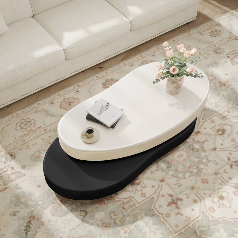 JASIWAY Modern Creative Rotating Coffee Table