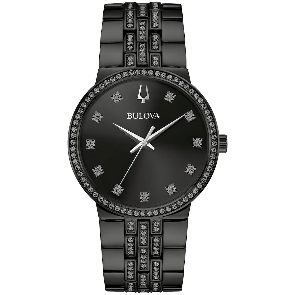 Bulova Men's Classic 40mm Quartz Crystal Watch 98K116 - Black - N/A