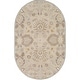 preview thumbnail 109 of 122, Patchway Handmade Classic Floral Wool Area Rug 8' x 10' Oval - Cream - Oval