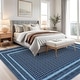 preview thumbnail 9 of 42, Area Rugs for Living Room Bedroom Farmhouse Bordered Braided Print Rug Geometric Soft Low Pile Non-Slip Area Rug