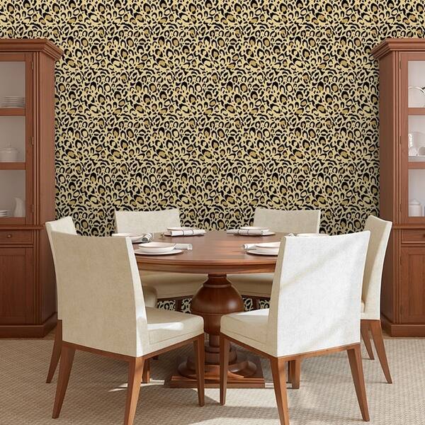 Shop Removable Wallpaper Tile Leopard Print Overstock 17062593