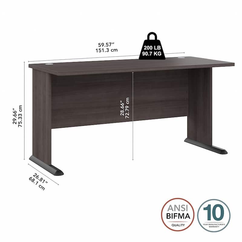 Studio A 60W Computer Desk by Bush Business Furniture