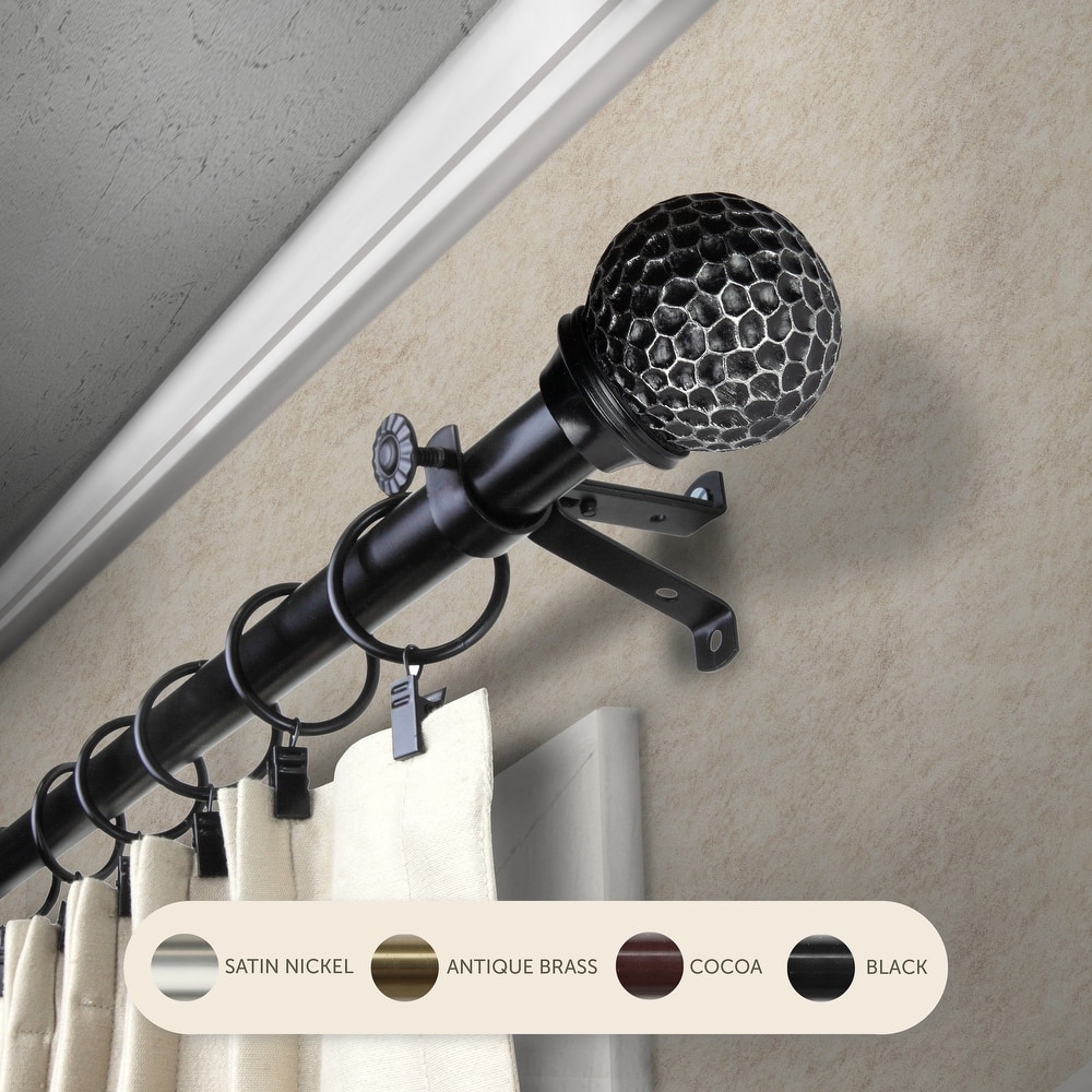 InStyleDesign Ewan Adjustable Curtain Rod 13/16 inch dia.